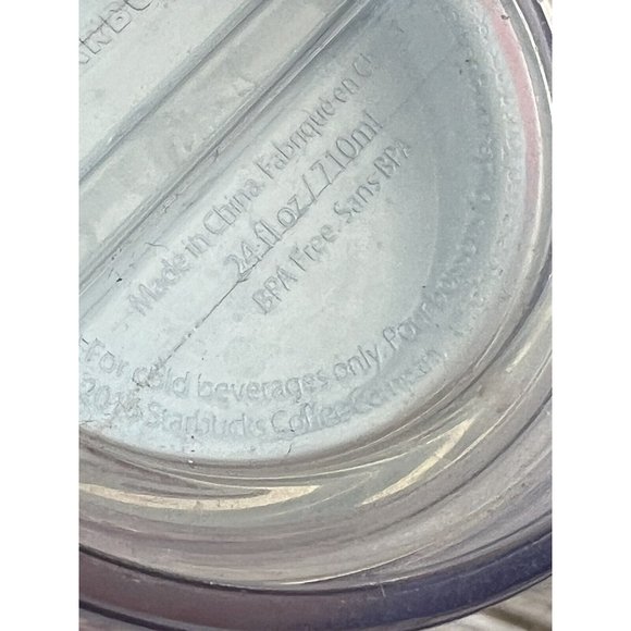 Starbucks 24 oz Venti Cold Tumbler w Lid Patches No Straw Sing Louder Hug It Out - Picture 3 of 7